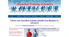 Desktop Screenshot of marathon-training-schedule.org