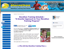 Tablet Screenshot of marathon-training-schedule.com